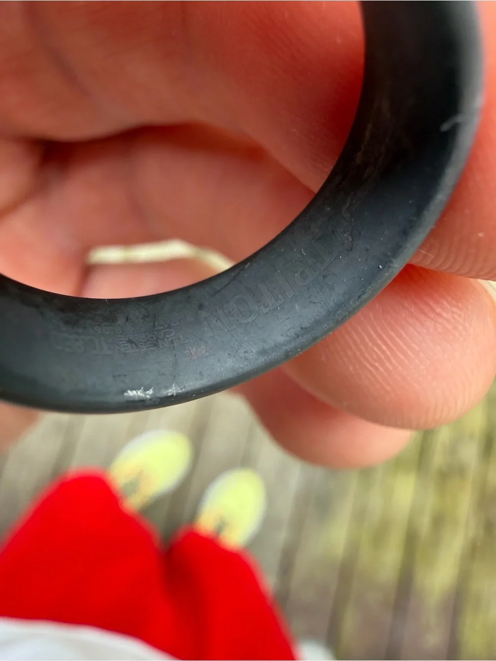 triton tc850 wedding band Tungsten Size 8.5 Metal detecting find